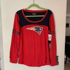 NWT New England Patriots NFL long-sleeve shirt jersey women's large team apparel